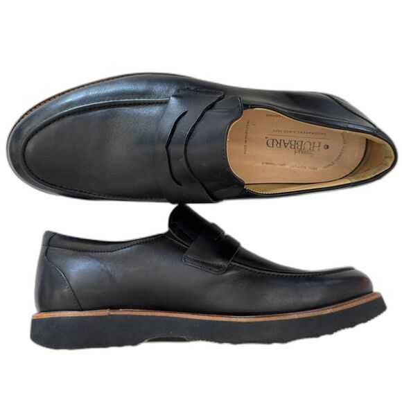 Samuel Hubbard Ivy Legend Black Leather Penny Loafer Men 11.5 W  Vibram M2180 - Picture 1 of 14